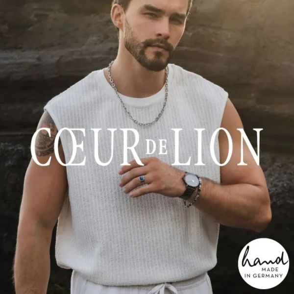 Halsketten*Coeur de Lion Halskette Mesh Chain Edelstahl Silber-Ton 0800/10-1700
