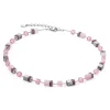 Armbänder & Armreife*Coeur de Lion Kette GeoCube® Iconic Precious Rosa Silber 4017/10-1900