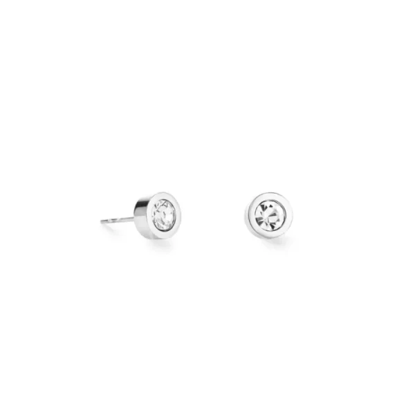 Ohrschmuck*Coeur de Lion Ohrstecker Damen Sparkling Dot Weiss Silber 0277/21-1817