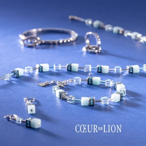 Ohrschmuck*Coeur de Lion Ohrstecker Damen Sparkling Dot Weiss Silber 0277/21-1817