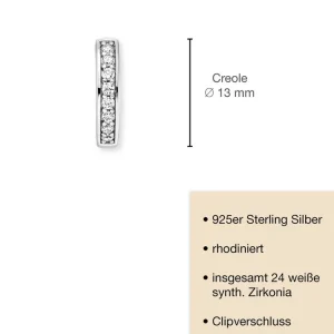 Ohrschmuck*Engelsrufer ERE-EMMA-ZI-CR-13 Creolen Ohrringe Damen Zirkonia Silber