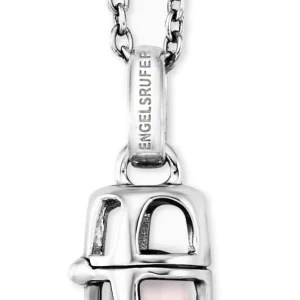 Halsketten*Engeslrufer Engelsrufer ERN-HEAL-RQ-S Halskette Anhänger Damen Kraftstein Rosenquarz Silber