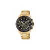 Herren Uhren Chronograph*Festina F20634/5 Herren-Uhr Chrono Timeless Quarz Edelstahl-Armband Gold-Ton