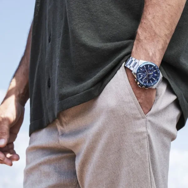 Herren Uhren Chronograph*Festina F20560/3 Herren-Uhr Timeless Chronograph Quarz mit Edelstahl-Armband