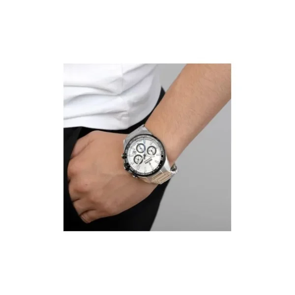 Herren Uhren Chronograph*Festina F20560/1 Herren-Uhr Timeless Chronograph Edelstahl-Armband