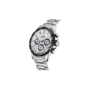 Herren Uhren Chronograph*Festina F20560/1 Herren-Uhr Timeless Chronograph Edelstahl-Armband