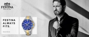 Herren Uhren Chronograph*Festina F20560/3 Herren-Uhr Timeless Chronograph Quarz mit Edelstahl-Armband