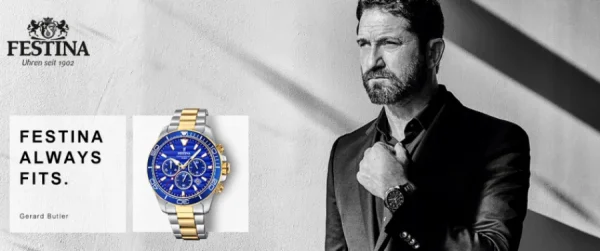 Herren Uhren Chronograph*Festina F20560/3 Herren-Uhr Timeless Chronograph Quarz mit Edelstahl-Armband