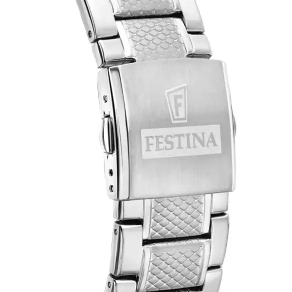 Herren Uhren Chronograph*Festina Herren-Uhr Timeless Chronograph Edelstahl-Armband F20668/5