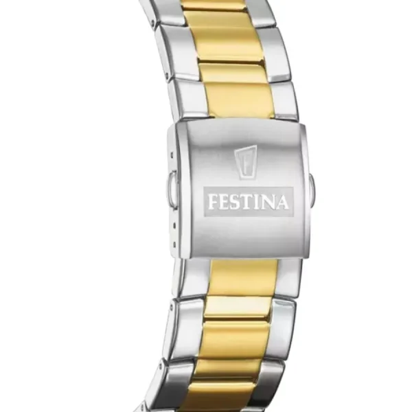Herren Uhren Chronograph*Festina Herren-Uhr Timeless Chronograph Edelstahl-Armband F20562/4