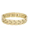 Armbänder & Armreife*Fossil Armband Damen Arden Watch Links Edelstahl Gold-Ton JF04784710