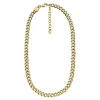 Halsketten*Fossil Halskette Herren Bold Chains Edelstahl Gold-Ton JF04612710
