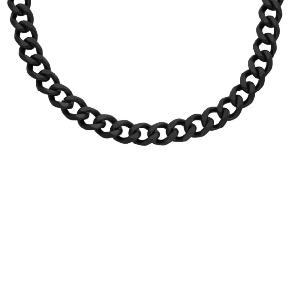 Halsketten*Fossil Halskette Herren Bold Chains Edelstahl Schwarz JF04613001