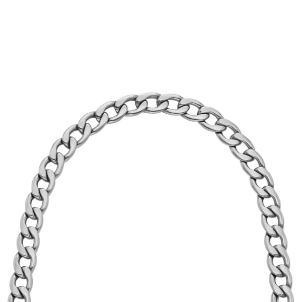 Halsketten*Fossil Halskette Herren Heritage D-Link Edelstahl Silberton JF04769040