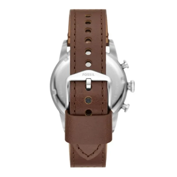 Herren Uhren Chronograph*Fossil Herren-Uhr Sport Tourer Chronograph Quarz Leder-Band FS6042
