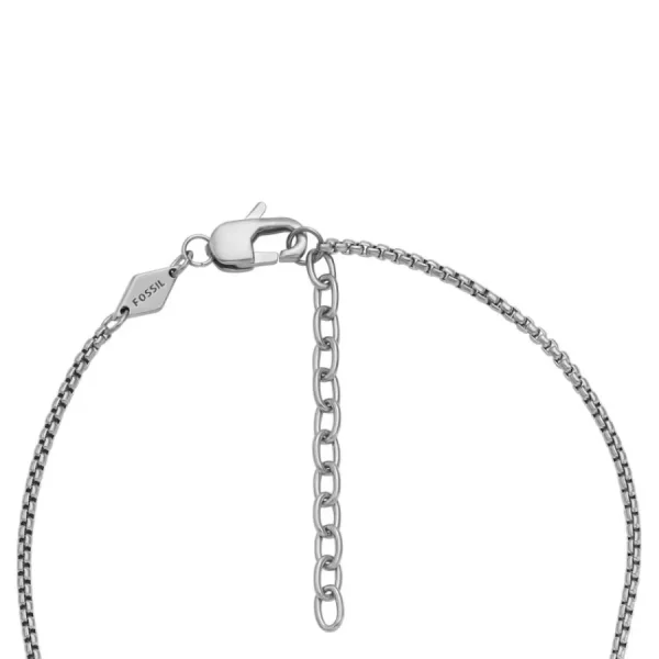 Halsketten*Fossil JF04401040 Halskette mit Anhänger Herren Meaningful Moments Edelstahl