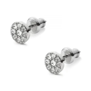 Ohrschmuck* Fossil JF00828040 Ohrstecker Vintage Glitz Disc Silber-Ton