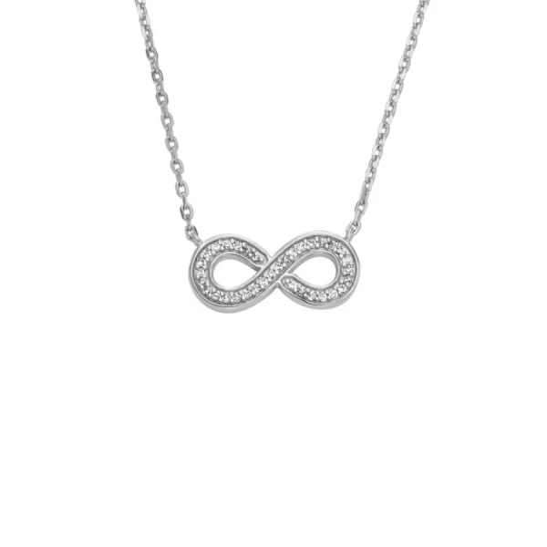 Halsketten*Fossil JFS00632040 Halskette mit Anhänger Dame Infinity Sterlingsilber