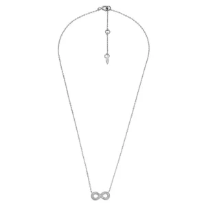Halsketten*Fossil JFS00632040 Halskette mit Anhänger Dame Infinity Sterlingsilber