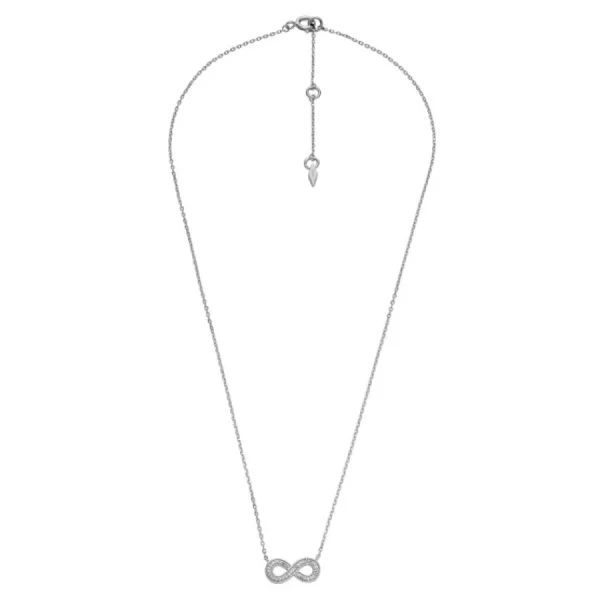 Halsketten*Fossil JFS00632040 Halskette mit Anhänger Dame Infinity Sterlingsilber