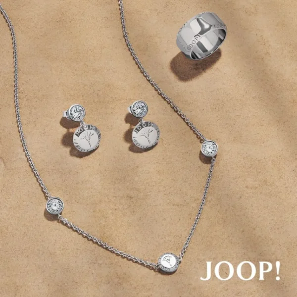 Halsketten*JOOP! Halskette mit Zirkonia Cornflower Damen 45 cm Silber 2038047