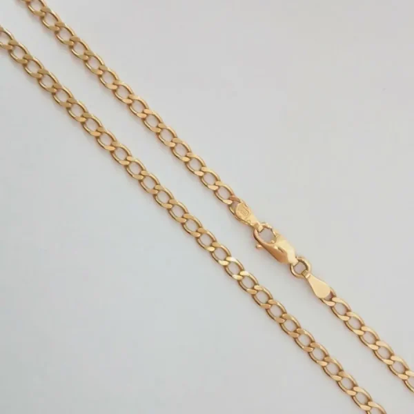 Halsketten* Karat 100044 Halskette Damen Panzerkette 3 mm Massiv 585er Gelbgold 45 cm