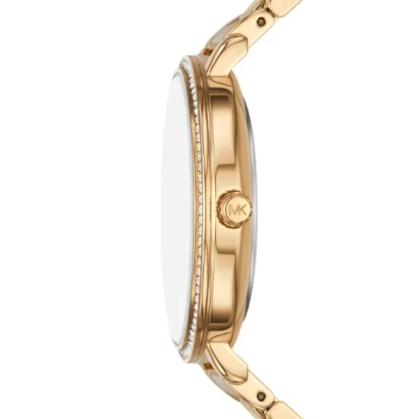 Damen Designer Uhren*Michael Kors MK4666 Damen-Uhr Pyper Analog Quarz mit Edelstahl-Armband Goldton