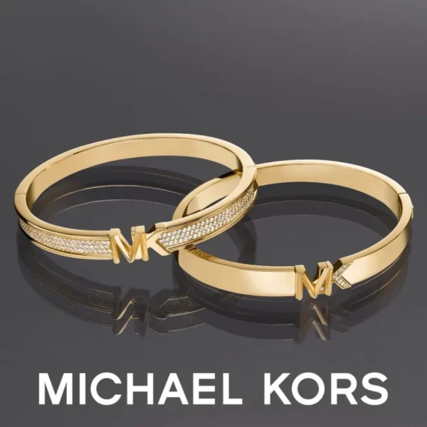 Ohrschmuck*Michael Kors MKC1599AA791 Ohrringe Creolen Damen MK Logo Rosé Vergoldet