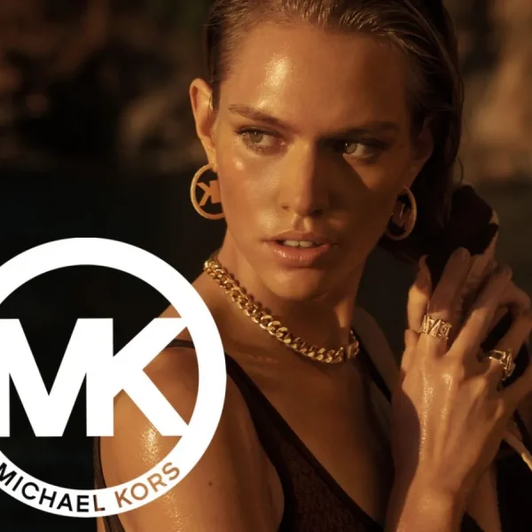 Halsketten*Michael Kors MKC1108AN040 Halskette mit Pavé-Logoanhänger Damen Zirkonia Silber