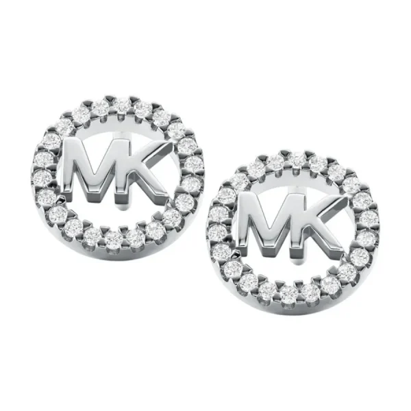 Ohrschmuck*Michael Kors MKC1247AN040 Ohrstecker Damen Logo Pavé Zirkonia Sterling-Silber