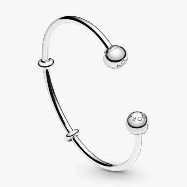 Armbänder & Armreife*Pandora 596477 Armreif Damen Moments Offen Silber