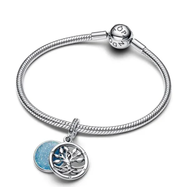 Anhänger*Pandora Charm-Anhänger Leuchtender Unendlichkeitsbaum Silber 793599C01