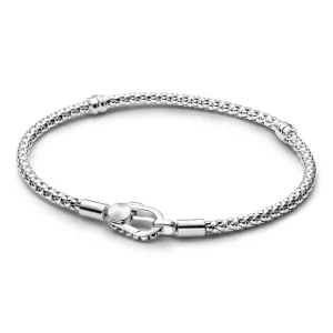 Armbänder & Armreife*Pandora Armband Damen Nietenoptik Karabinerverschluss Silber 593681C00