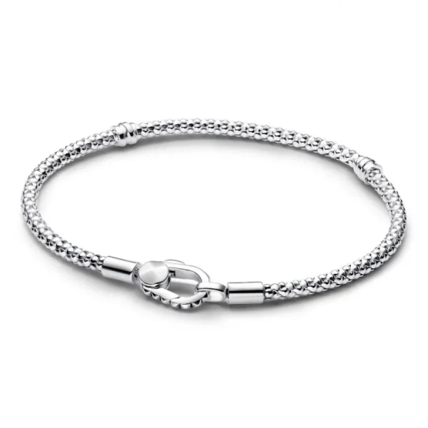 Armbänder & Armreife*Pandora Armband Damen Nietenoptik Karabinerverschluss Silber 593681C00