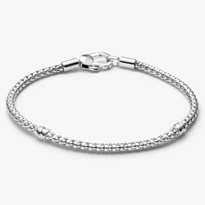 Armbänder & Armreife*Pandora Armband Damen Nietenoptik Karabinerverschluss Silber 593681C00