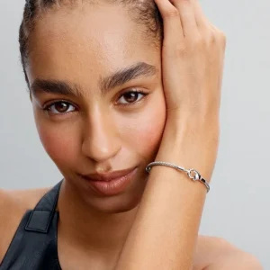 Armbänder & Armreife*Pandora Armband Damen Nietenoptik Karabinerverschluss Silber 593681C00