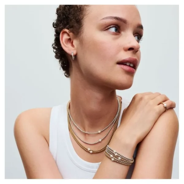Armbänder & Armreife*Pandora 563173C01 Armband Damen Süßwasserzuchtperle & Kugeln Vergoldet