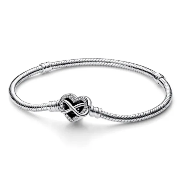 Armbänder & Armreife*Pandora 592645C01 Armband Funkelndem Unendlichkeits-Herzverschluss Silber
