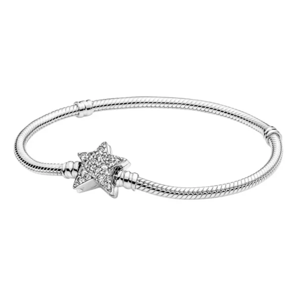 Armbänder & Armreife*Pandora 599639C01 Armband Moments Asymmetrischer Stern-Verschluss Silber