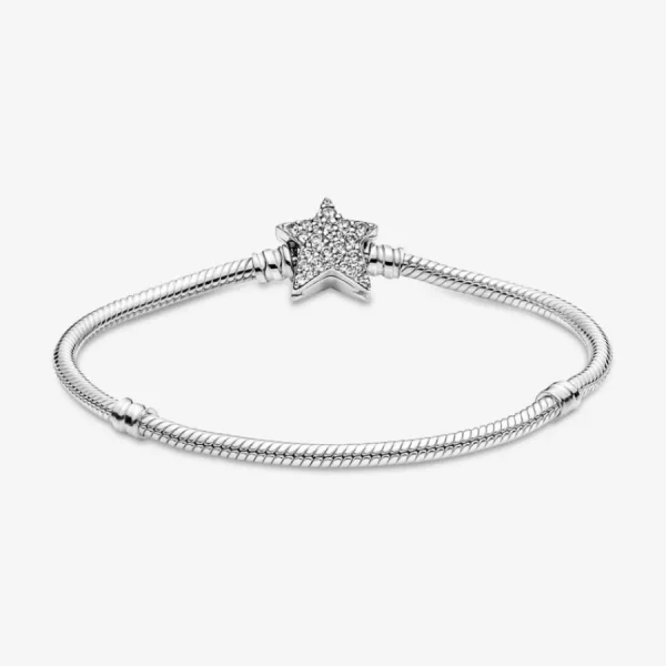 Armbänder & Armreife*Pandora 599639C01 Armband Moments Asymmetrischer Stern-Verschluss Silber