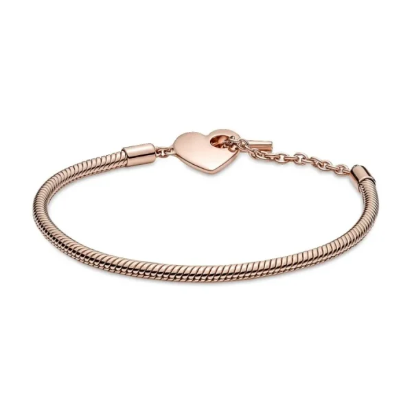 Armbänder & Armreife*Pandora 589285C00 Armband Moments Herz T-Verschluss 14k Rosé Vergoldet