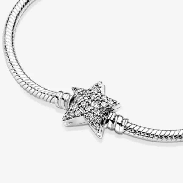 Armbänder & Armreife*Pandora 599639C01 Armband Moments Asymmetrischer Stern-Verschluss Silber