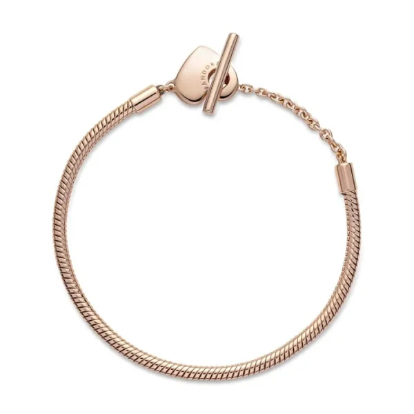 Armbänder & Armreife*Pandora 589285C00 Armband Moments Herz T-Verschluss 14k Rosé Vergoldet