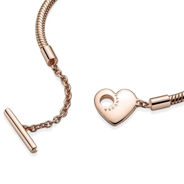 Armbänder & Armreife*Pandora 589285C00 Armband Moments Herz T-Verschluss 14k Rosé Vergoldet