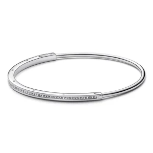Armbänder & Armreife*Pandora 592313C01 Armreif Damen Signature I-D Pavé Sterling-Silber