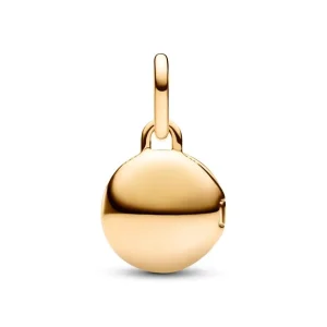 Anhänger*Pandora 763066C01 Charm-Anhänger Aufklappbar & Gravierbar Liebesmedaillon Gold
