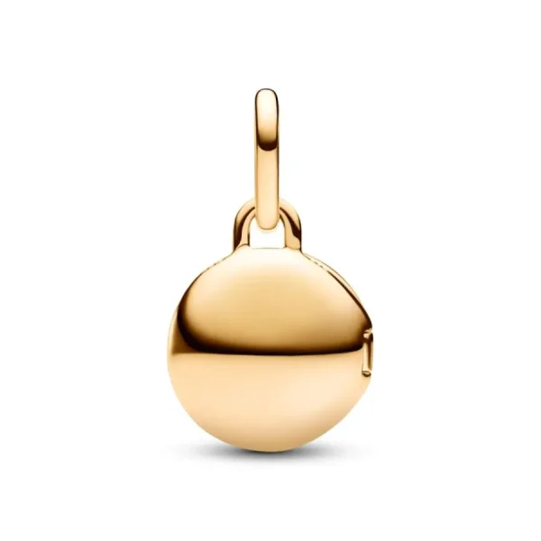 Anhänger*Pandora 763066C01 Charm-Anhänger Aufklappbar & Gravierbar Liebesmedaillon Gold