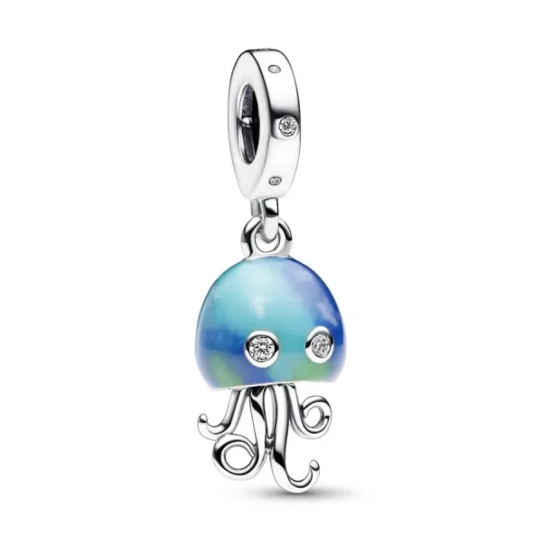 Anhänger*Pandora 792704C01 Charm-Anhänger Damen Farbwechselnde Qualle Sterling-Silber
