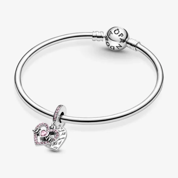 Anhänger*Pandora 799402C01 Charm-Anhänger Damen Herz Mum Sterling-Silber