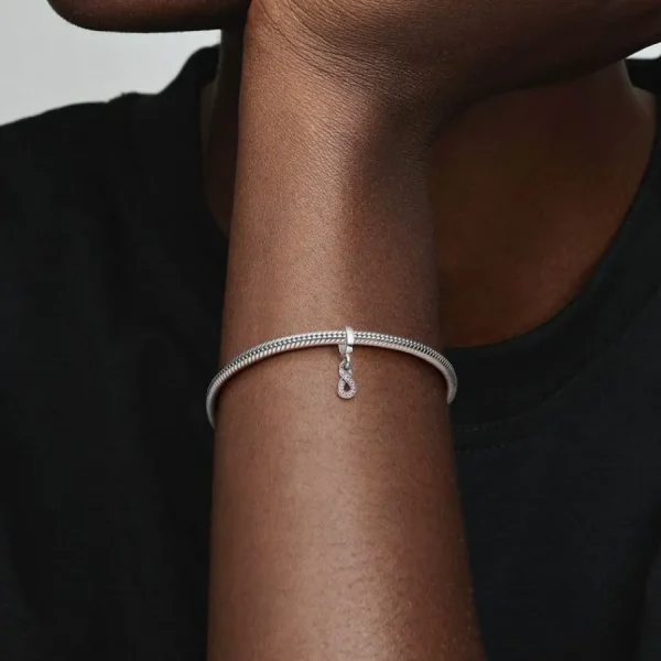 Anhänger*Pandora 792766C01 Charm-Anhänger Damen Funkelnder Unendlichkeit Kristalle Silber